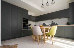 interior minimalist amenajare bucatarie