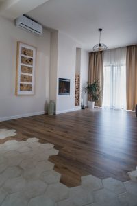 interior minimalist gresie hexagonala